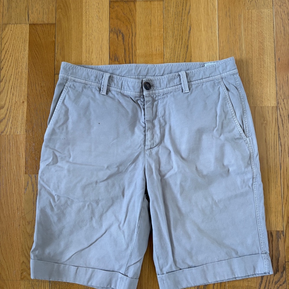 Brunello Cucinelli Cotton Beige Shorts in Size IT 50 US L